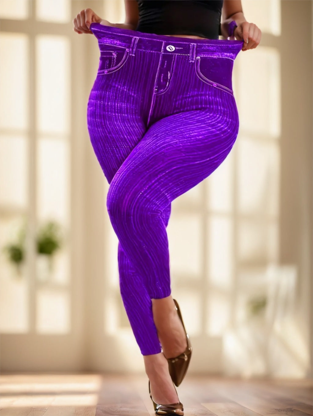 Woman's Solid-colored Jeans