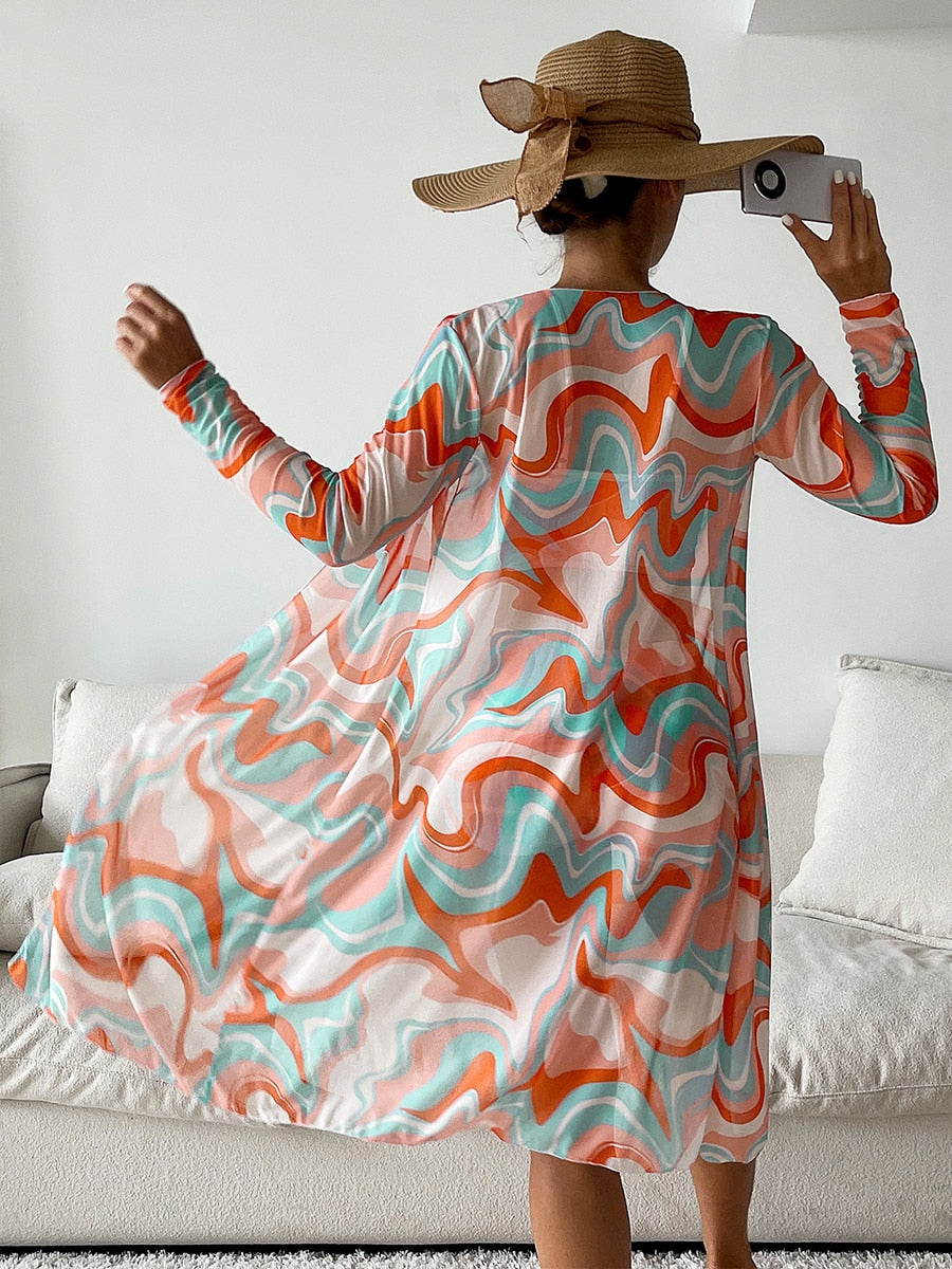 Sexy 3 Piece Bikini Set Cover Up Swimsuit