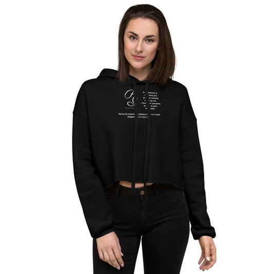 Personal-Intentions Brand Crop Hoodie